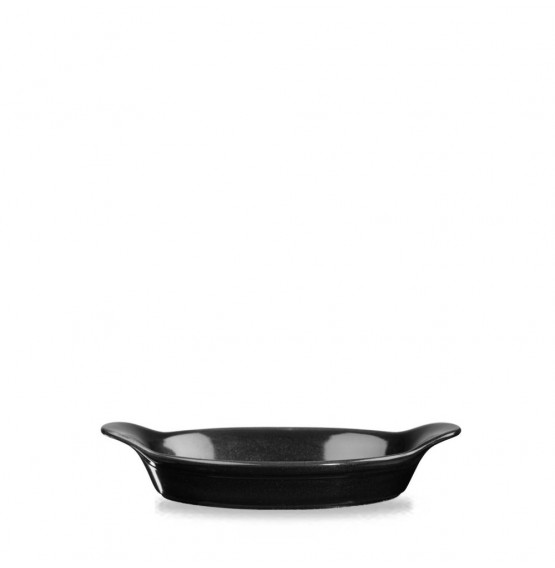 Cookware Intermediate Oval Eared Dish Black