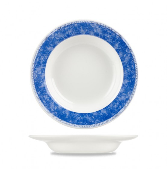 New Horizons Blue Classic Rimmed Soup