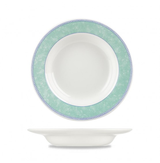 New Horizons Green Classic Rimmed Soup