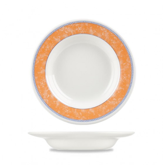 New Horizons Orange Classic Rimmed Soup