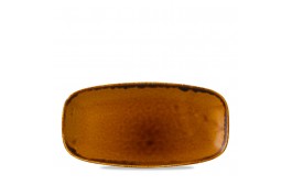 Harvest Brown Chefs' Oblong Plate