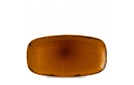 Harvest Brown Chefs' Oblong Plate