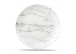 Textured Prints Grey Marble Coupe Plate