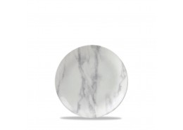 Textured Prints Grey Marble Coupe Plate