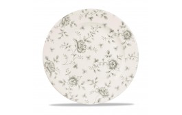 Vintage Prints Grey Rose Chintz Plate