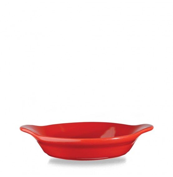 Cookware Small Round Eared Dish Red