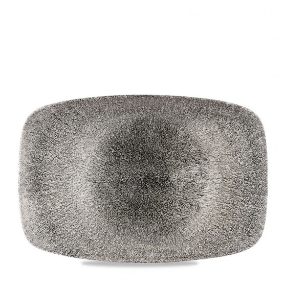 Raku Quartz Black Chef's Oblong Platter