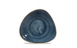 Stonecast Blueberry Triangle Shallow Bowl