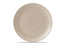 Stonecast Nutmeg Cream Coupe Plate