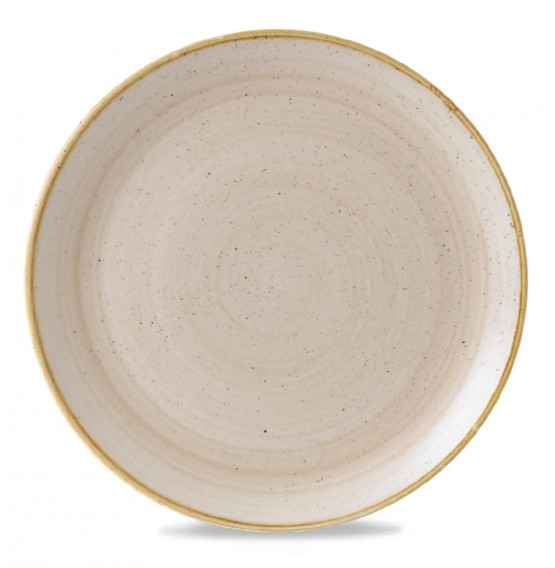 Stonecast Nutmeg Cream Coupe Plate