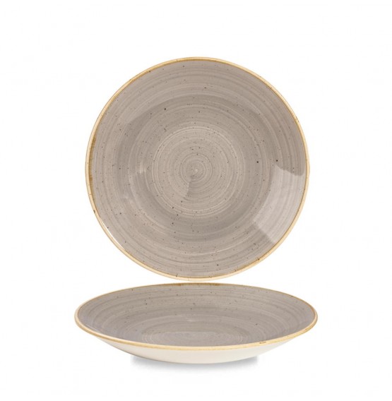 Stonecast Peppercorn Grey Deep Coupe Plate