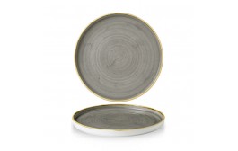 Stonecast Peppercorn Grey Walled Chefs' Plate