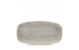 Stonecast Peppercorn Grey Chefs' Oblong Plate