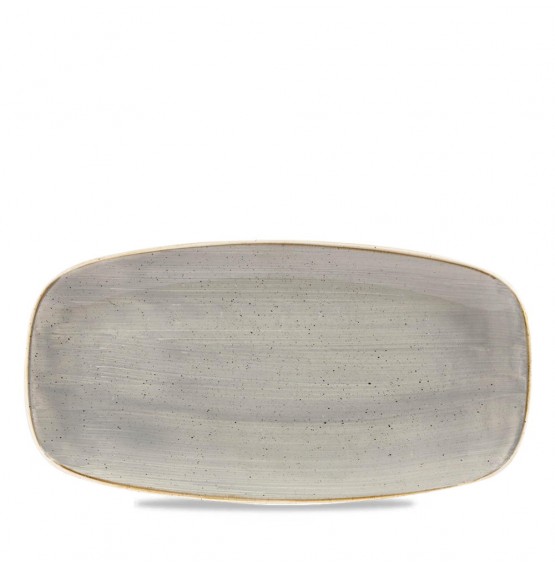 Stonecast Peppercorn Grey Chefs' Oblong Plate