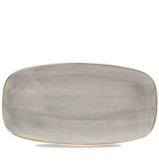 Stonecast Peppercorn Grey Chefs' Oblong Plate No.4