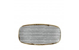 Homespun Stone Grey Chef's Oblong Plate No.3