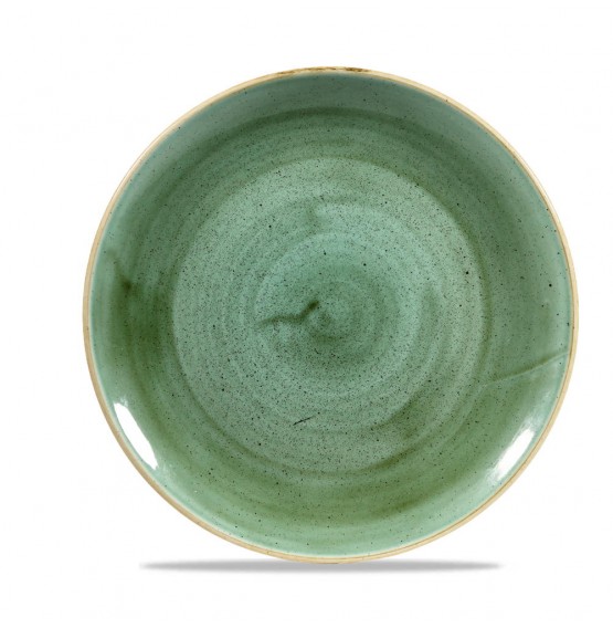 Stonecast Samphire Green Coupe Plate
