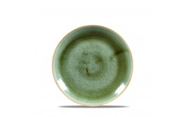 Stonecast Samphire Green Coupe Plate