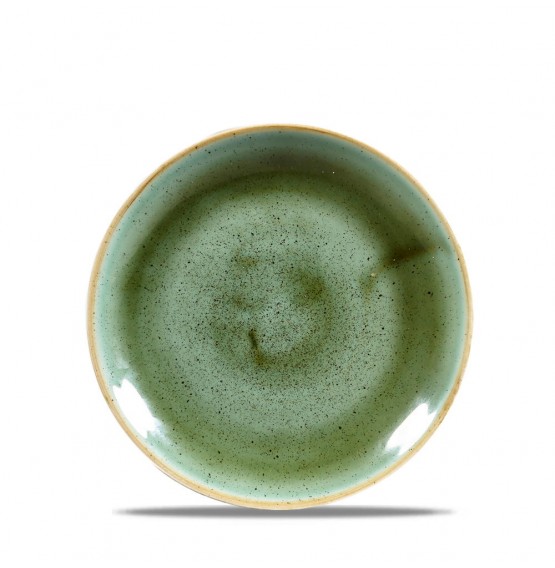 Stonecast Samphire Green Coupe Plate