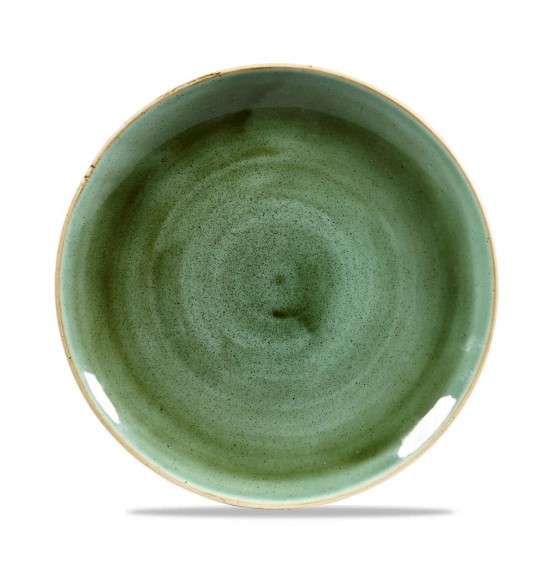 Stonecast Samphire Green Coupe Plate