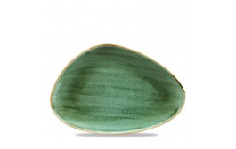 Stonecast Samphire Green Chefs' Triangle Plate