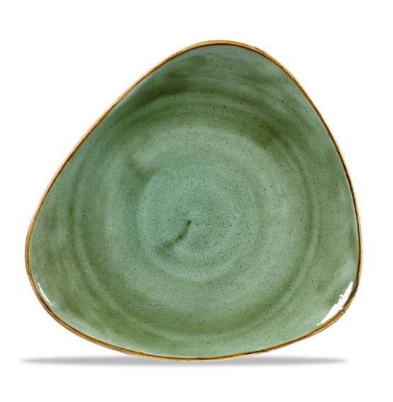 Stonecast Samphire Green Triangle Plate