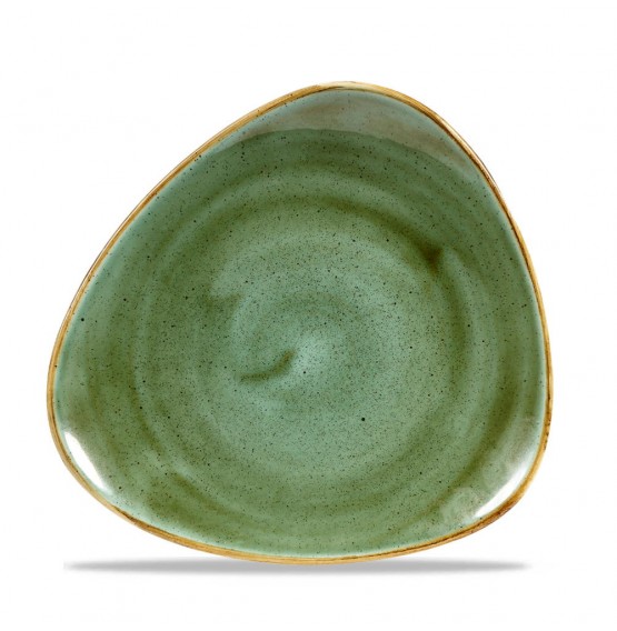 Stonecast Samphire Green Triangle Plate