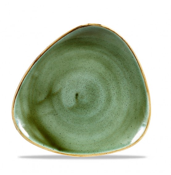 Stonecast Samphire Green Triangle Plate