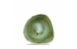 Stonecast Samphire Green Triangle Bowl