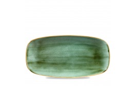 Stonecast Samphire Green Chefs' Oblong Plate No.3