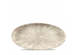 Stone Agate Grey Chefs' Oval Plate