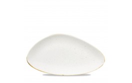 Stonecast Barley White Chefs' Triangle Plate