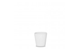 White Holloware Square Dip Pot