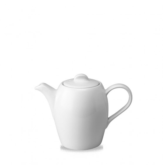White Holloware Cafe Teapot