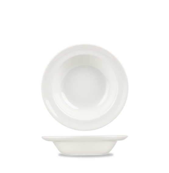 White Rimmed Fruit Bowl