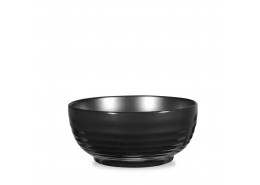 Rustics Black Glaze Ripple Bowl