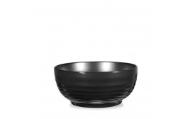 Rustics Black Glaze Ripple Bowl