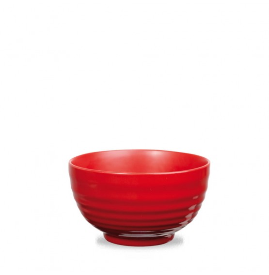 Rustics Red Glaze Ripple Bowl