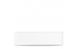 Alchemy Rectangular White Melamine Buffet Tray