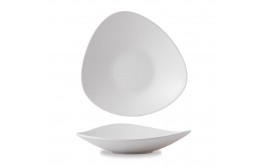 Alchemy White Lotus Melamine Shallow Bowl