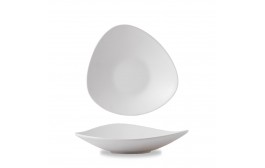 Alchemy White Lotus Melamine Shallow Bowl